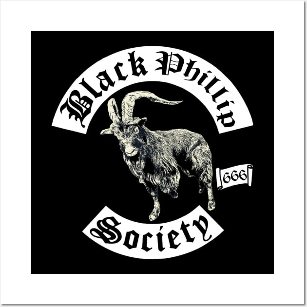 Black Phillip Society Wall Art by The Dark Vestiary